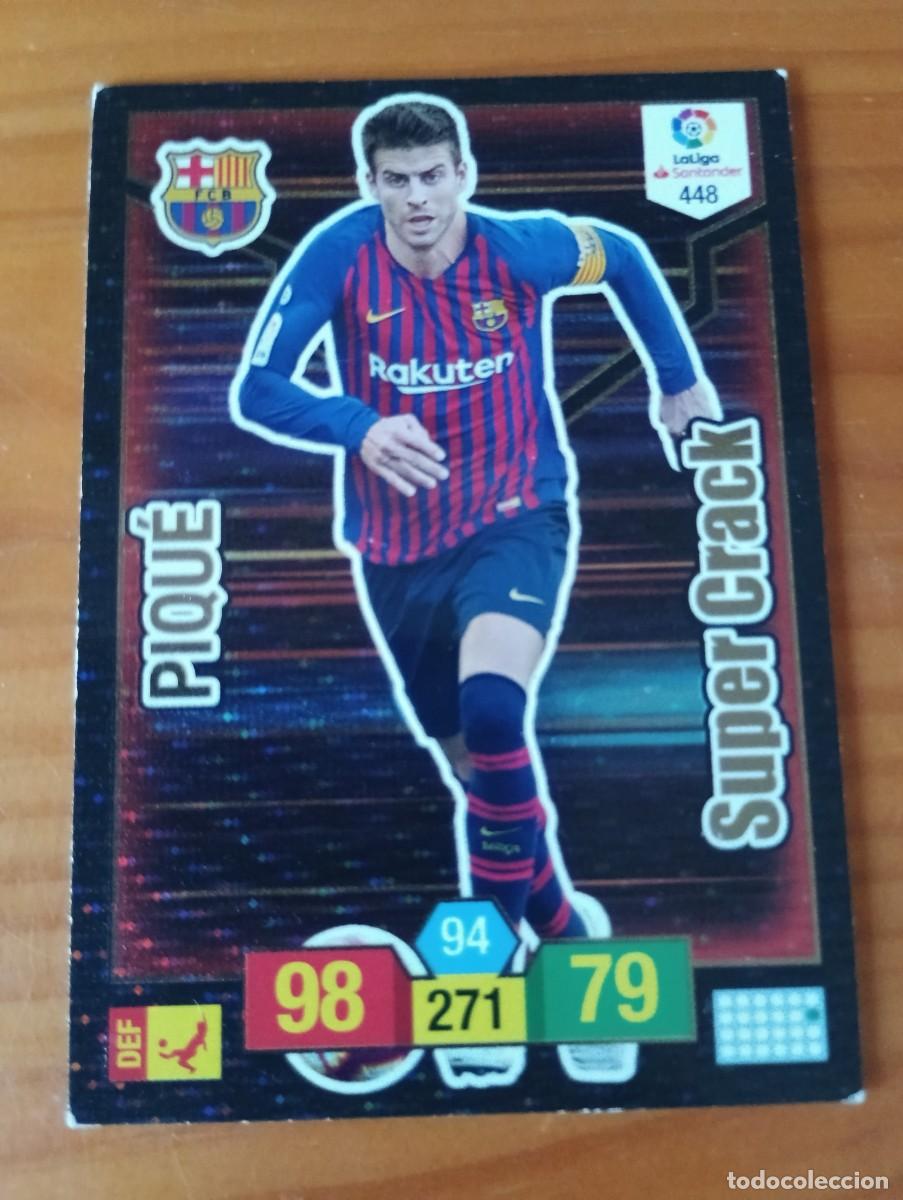 Cromos de f&uacute;tbol: ADRENALYN XL PIQUE 448 SUPER CRACK BARCELONA CROMO LIGA 18 19 2018 2019 PANINI