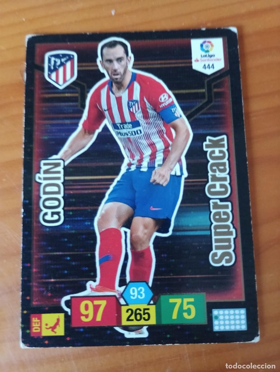 Cromos de f&uacute;tbol: GODIN n&ordm; 444 SUPER CRACK ATLETICO DE MADRID ADRENALYN XL 2018 2019 PANINI 18 19