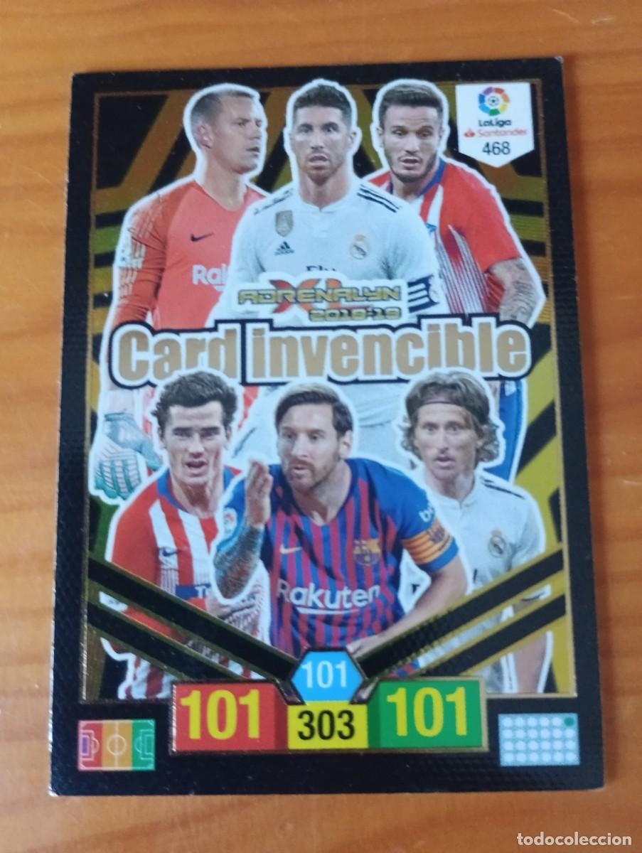 Cromos de Futebol: 468 CARD INVENCIBLE MESSI SERGIO RAMOS MODRIC ADRENALYN XL 2018 2019 18 19