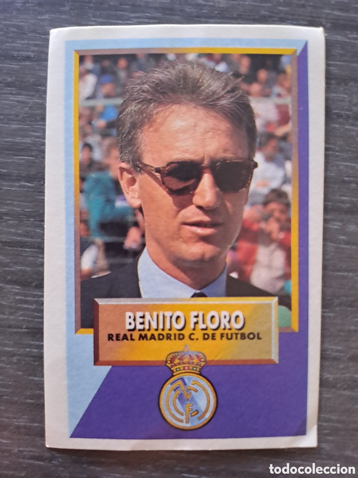 Cromos de f&uacute;tbol: LIGA ESTE 93-94 BENITO FLORO REAL MADRID ADHESIVO SIN PEGAR Cromo original de BENITO FLORO