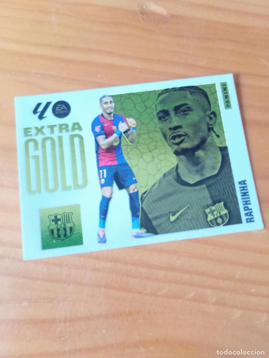 Figurine di Calcio: RAPHINHA BARCELONA EXTRA GOLD LIGA ESTE 2025/26 25 26 NUNCA PEGADO