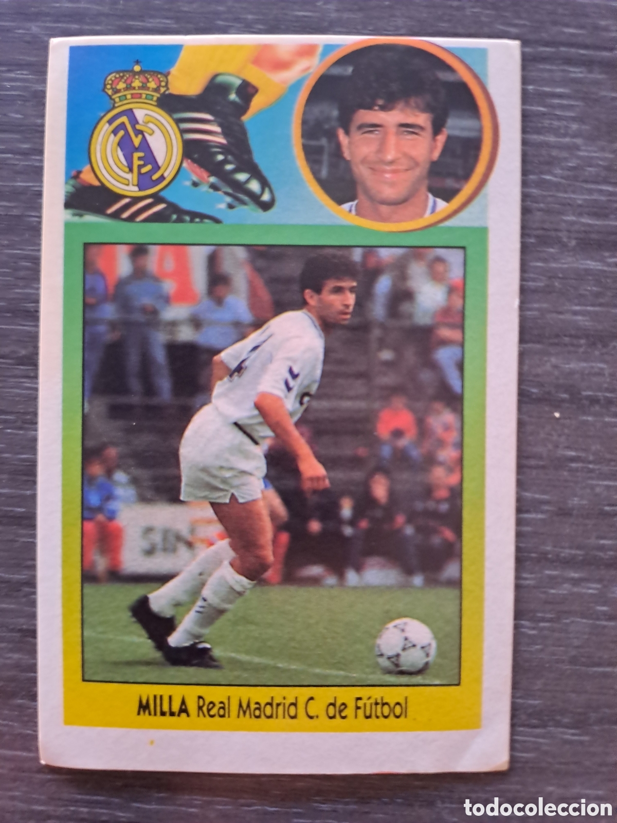 Cromos de f&uacute;tbol: LIGA ESTE 93-94 MILLA REAL MADRID ADHESIVO SIN PEGAR Cromo original ADHESIVO de MILLA, jugador del
