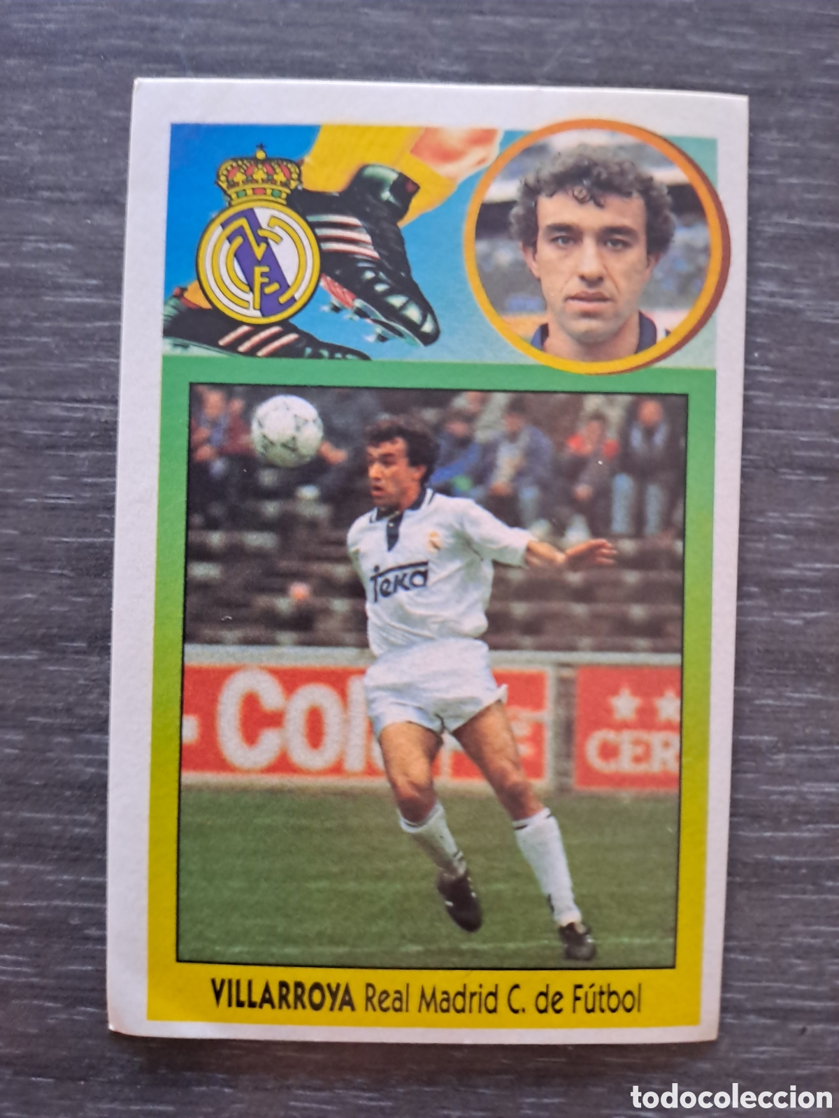 Cromos de f&uacute;tbol: LIGA ESTE 93-94 VILLARROYA REAL MADRID ADHESIVO SIN PEGAR Cromo original ADHESIVO de VILLARROYA