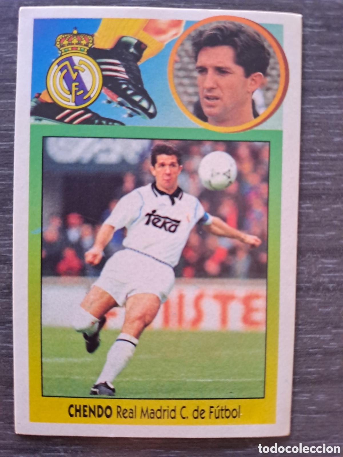 Cromos de f&uacute;tbol: LIGA ESTE 93-94 CHENDO REAL MADRID ADHESIVO SIN PEGAR Cromo original ADHESIVO de CHENDO
