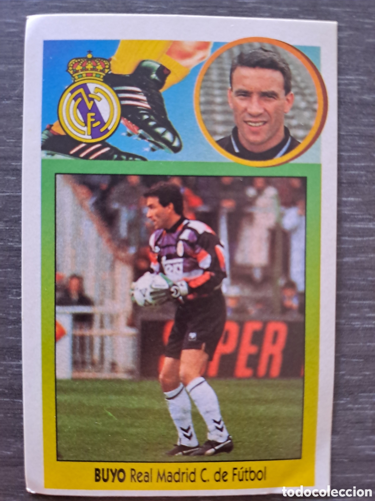 Cromos de f&uacute;tbol: LIGA ESTE 93-94 BUYO REAL MADRID ADHESIVO SIN PEGAR Cromo original ADHESIVO de BUYO