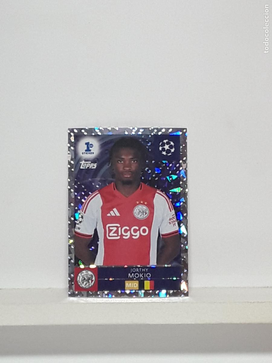 Cromos de f&uacute;tbol: CHAMPIONS STICKER 2025 2026 25 26 ALBUM TOPPS LEAGUE N 286 AJAX ROOKIE JORTHY MOKIO