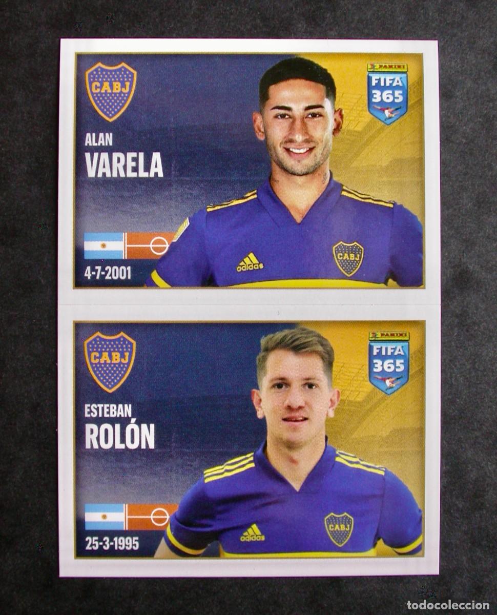 Cromos de f&uacute;tbol: 11 VARELA-ROL&Oacute;N / BOCA JUNIORS / THE GOLDEN WORLD OF FOOTBALL / PANINI FIFA 365 2021 2022/ STICKERS
