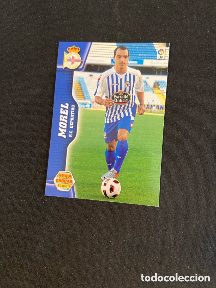 Football Stickers: MOREL 479 NUEVO FICHAJE (DEPORTIVO CORU&Ntilde;A) PANINI MEGACRACKS 2010-2011 10 11 CROMO CARTA M-6