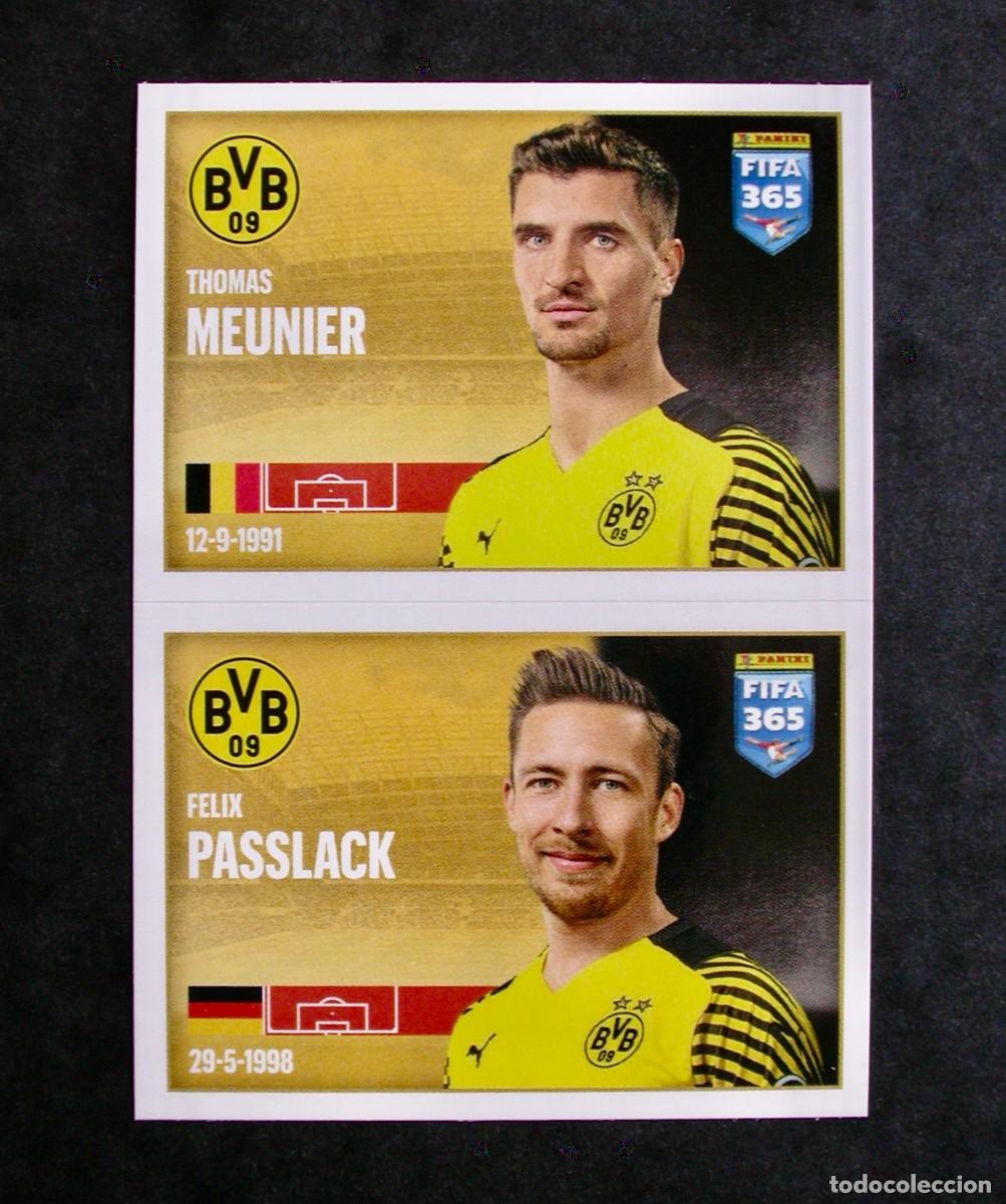 Football Stickers: 201 MEUNIER-PASSLACK / BORUSSIA D. / THE GOLDEN WORLD OF FOOTBALL/PANINI FIFA 365 2021 2022/STICKERS
