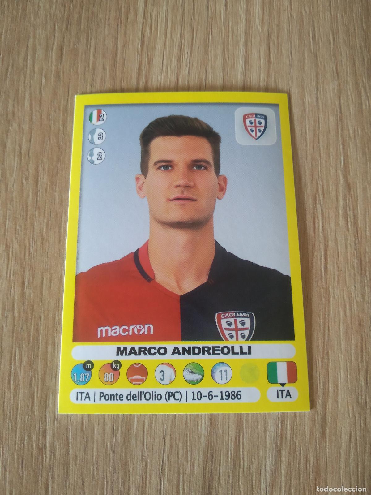 Cromos de f&uacute;tbol: 67 MARCO ANDREOLLI CAGLIARI CROMO FUTBOL PANINI LIGA ITALIA 18-19 CALCIATORI 2018-2019