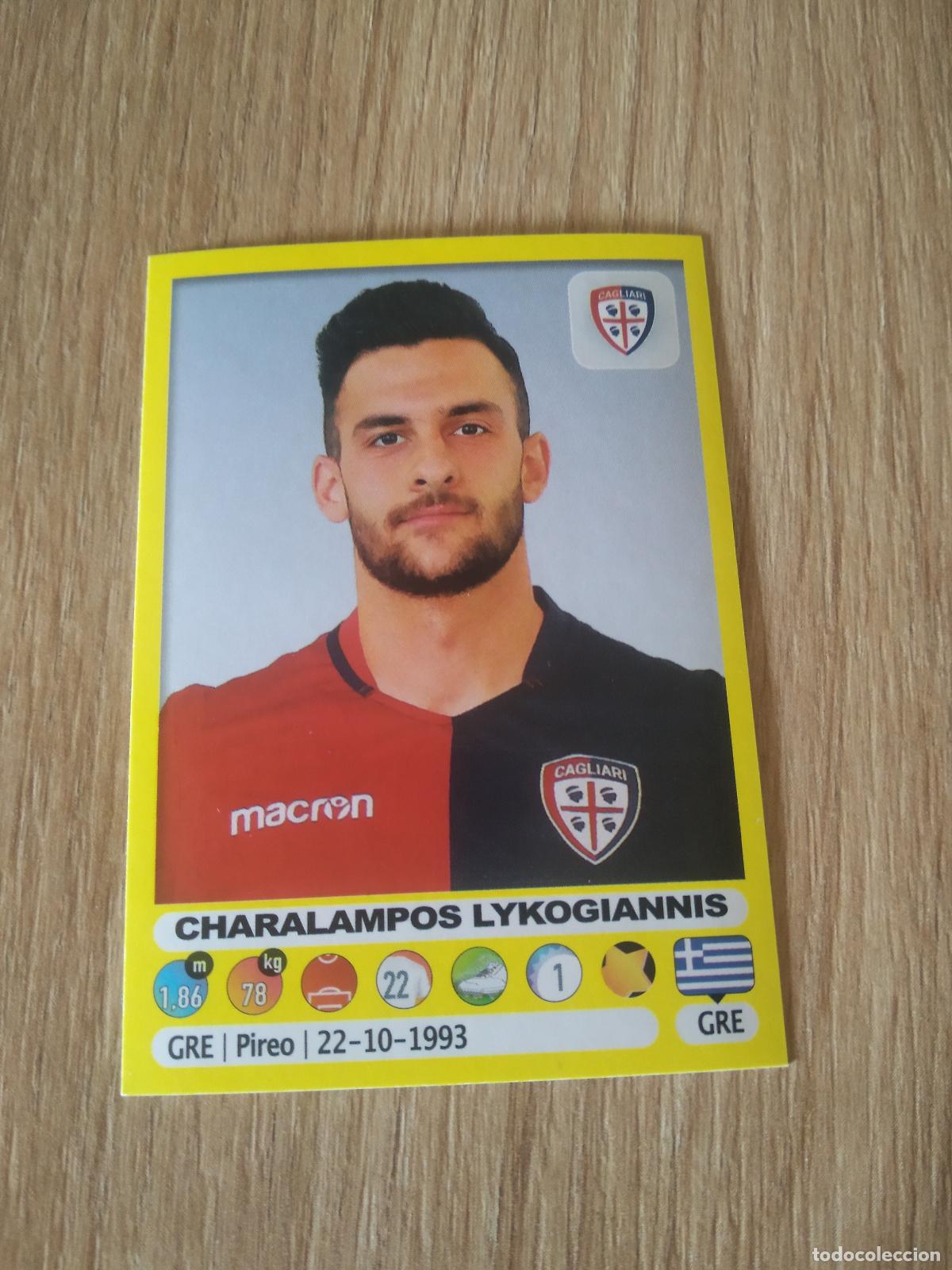 Cromos de f&uacute;tbol: 68 CHARALAMPOS LYKOGIANNIS CAGLIARI CROMO FUTBOL PANINI LIGA ITALIA 18-19 CALCIATORI 2018-2019