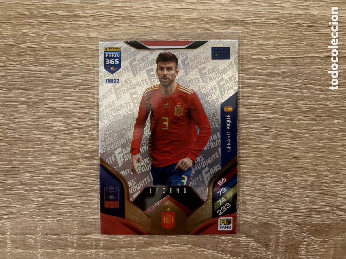 Cromos de f&uacute;tbol: FAN23 GERARD PIQU&Eacute; LEGEND ADRENALYN FIFA 365 2026 SELECCION ESPA&Ntilde;OLA BARCELONA