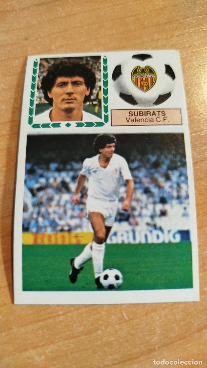 Cromos de f&uacute;tbol: LIGA ESPA&Ntilde;OLA 83/84 - VALENCIA CF - SUBIRATS