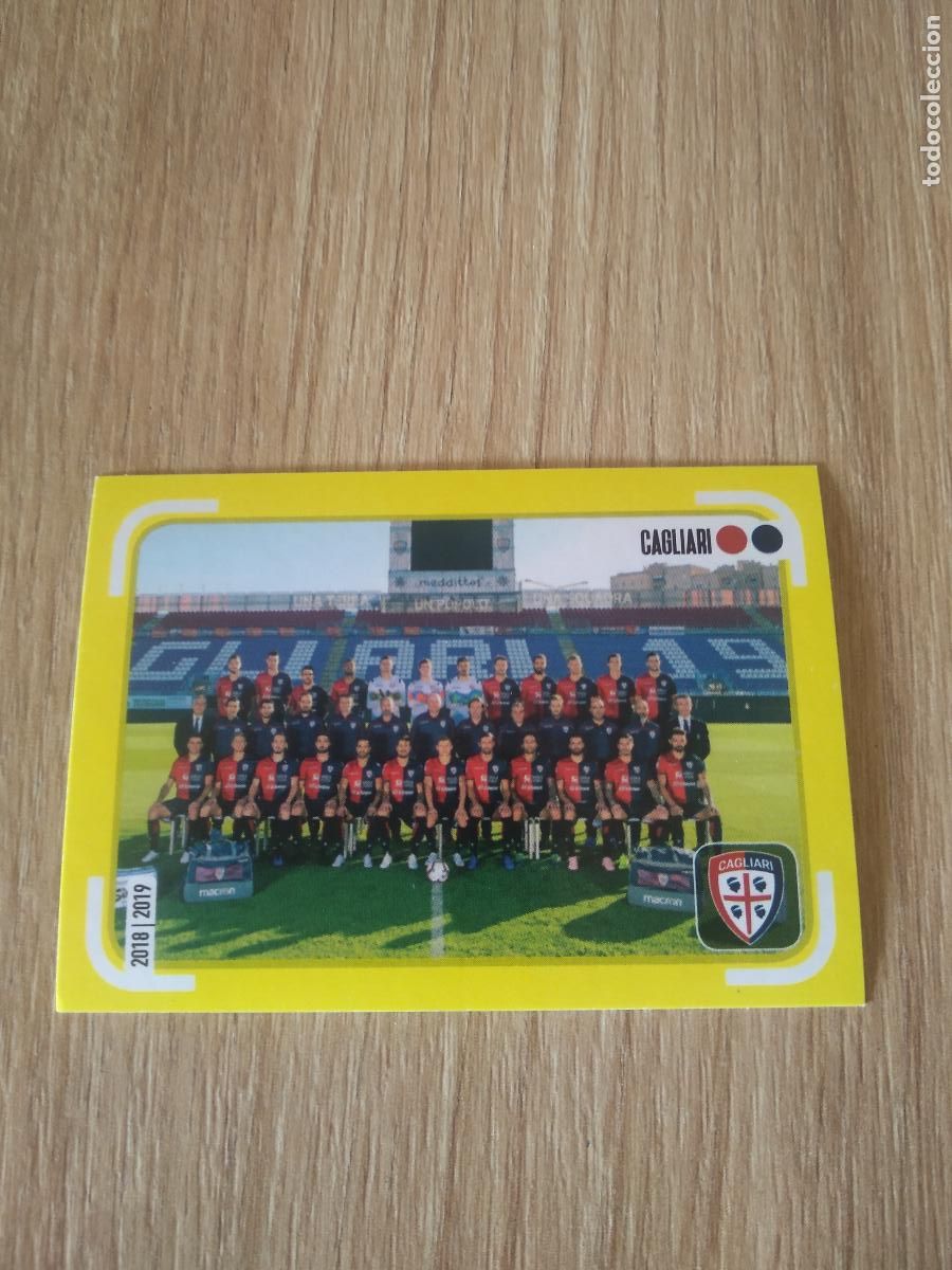 Cromos de f&uacute;tbol: 87 EQUIPO PLANTILLA CAGLIARI CROMO FUTBOL PANINI LIGA ITALIA 18-19 CALCIATORI 2018-2019