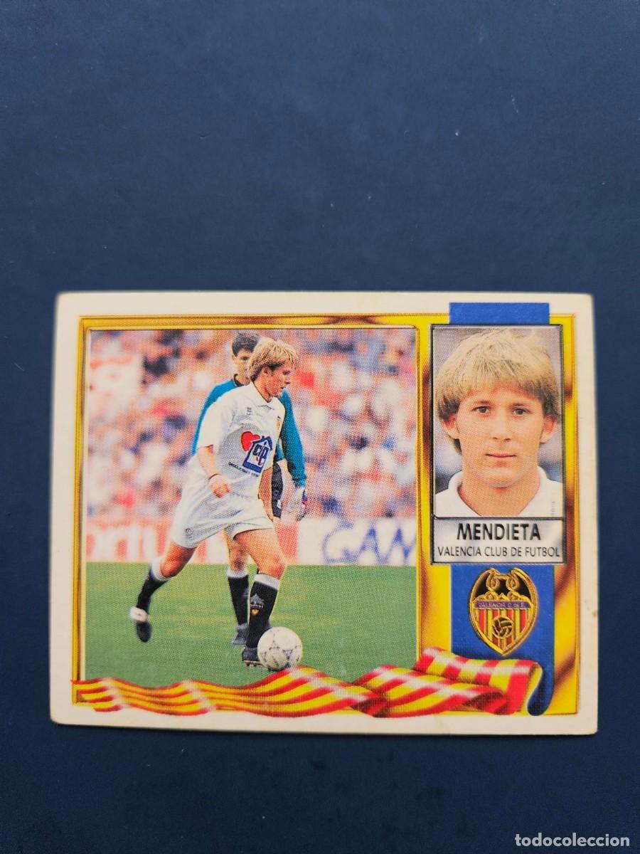 Cromos de f&uacute;tbol: MENDIETA VALENCIA LIGA ESTE 95 96 1995 1996 SIN PEGAR NUNCA PEGADO
