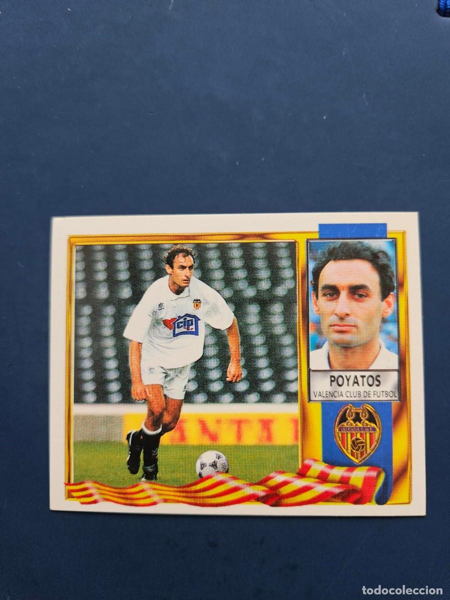 Cromos de f&uacute;tbol: POYATOS VALENCIA LIGA ESTE 95 96 1995 1996 SIN PEGAR NUNCA PEGADO