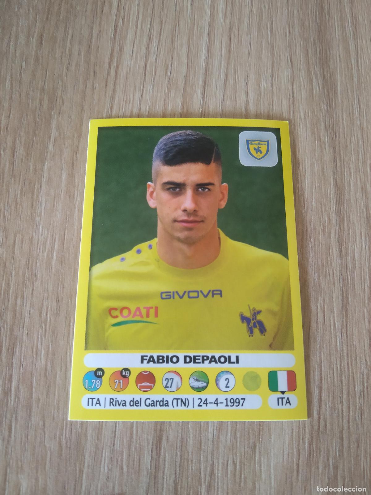 Fu&szlig;ball-Sticker: 96 FABIO DEPAOLI CHIEVOVERONA CROMO FUTBOL PANINI LIGA ITALIA 18-19 CALCIATORI 2018-2019