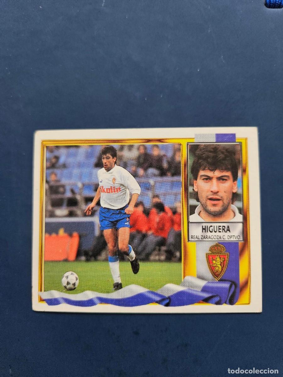 Cromos de f&uacute;tbol: HIGUERA ZARAGOZA LIGA ESTE 95 96 1995 1996 SIN PEGAR NUNCA PEGADO