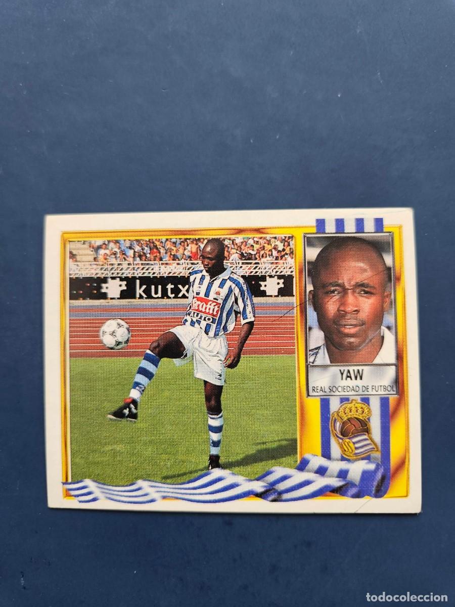 Cromos de f&uacute;tbol: FICHAJE 2 YAW REAL SOCIEDAD LIGA ESTE 95 96 1995 1996 SIN PEGAR NUNCA PEGADO
