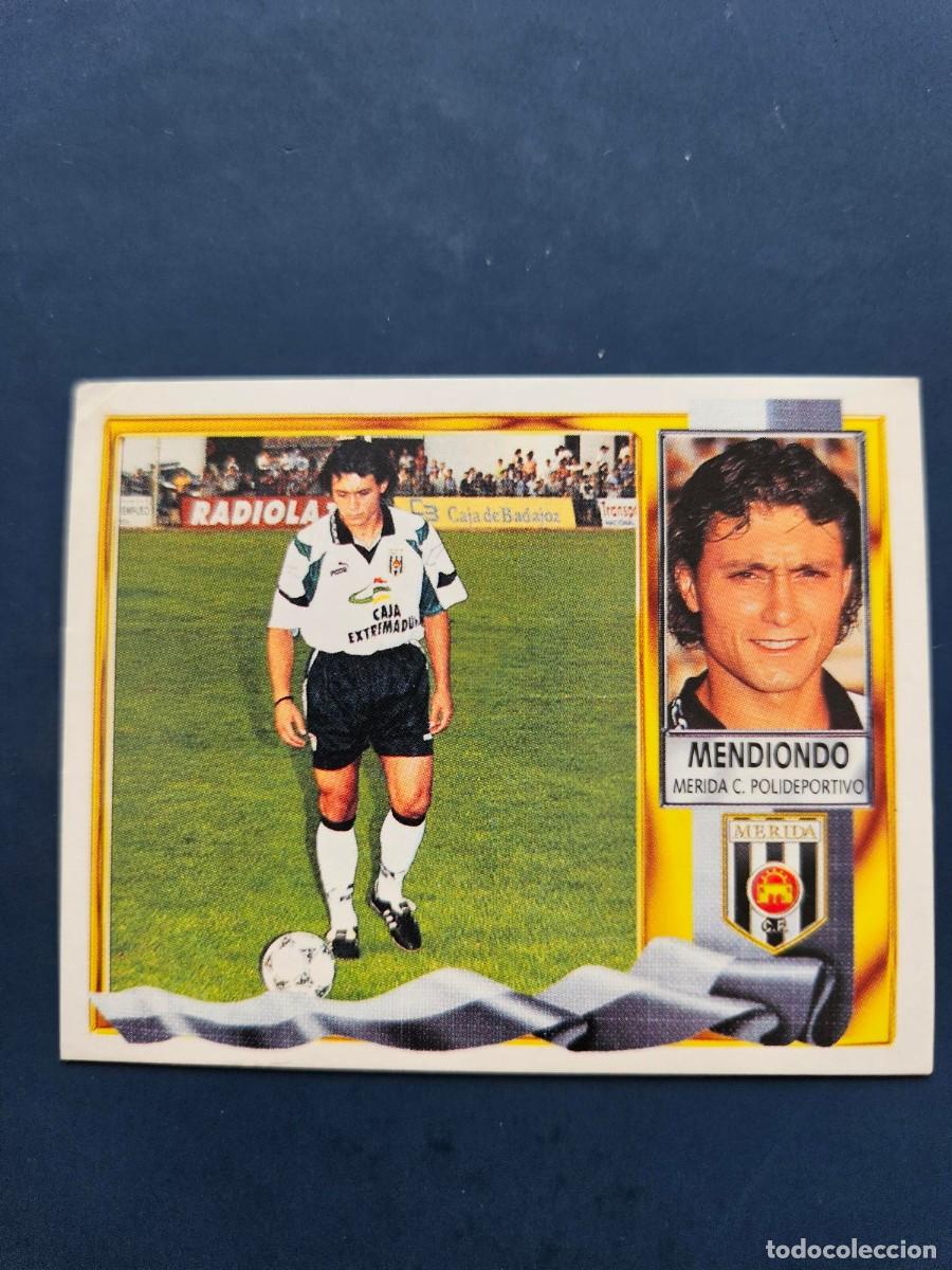 Cromos de f&uacute;tbol: FICHAJE 5 MENDIONDO MERIDA LIGA ESTE 95 96 1995 1996 SIN PEGAR NUNCA PEGADO