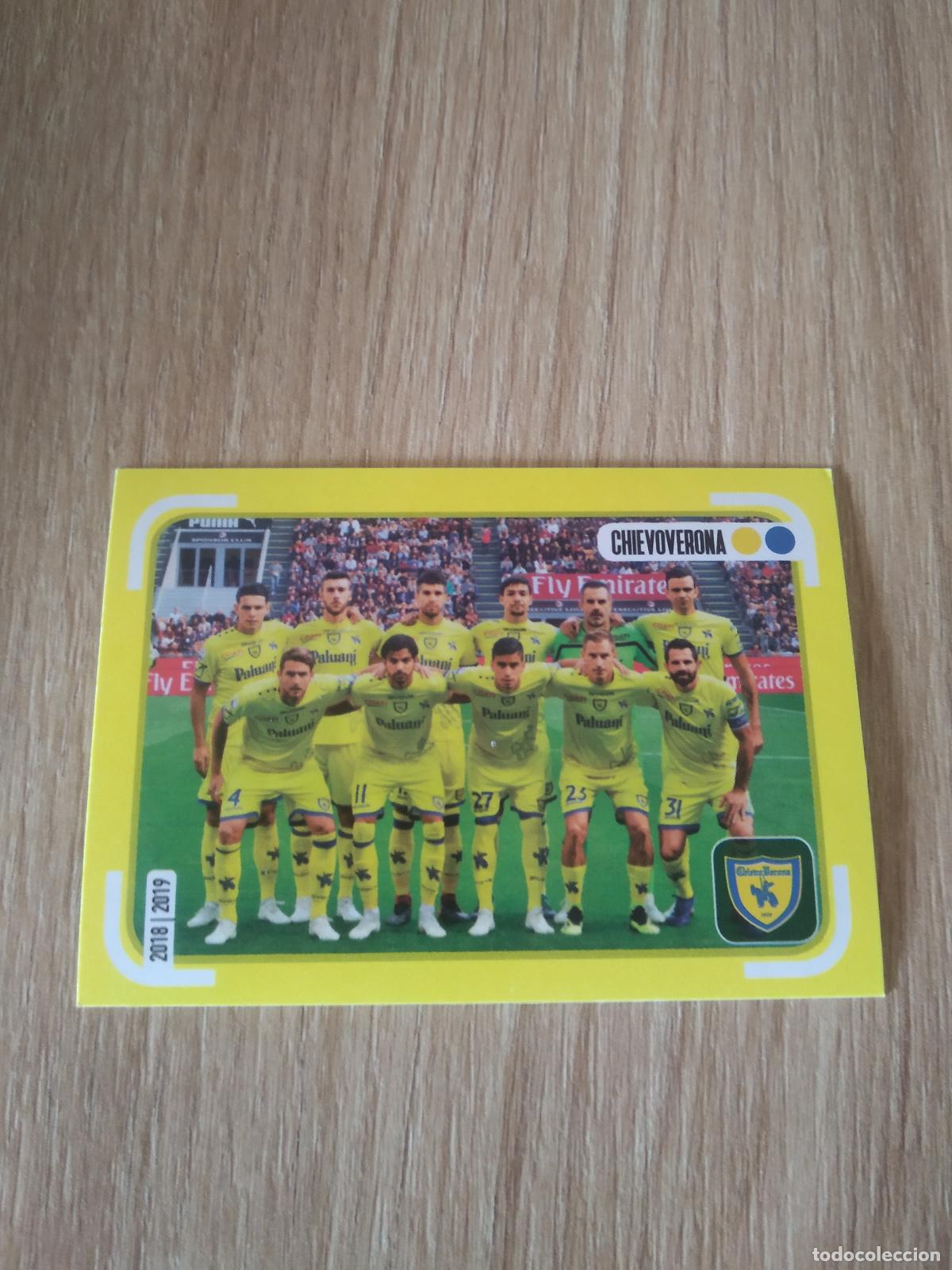 Cromos de f&uacute;tbol: 115 EQUIPO PLANTILLA CHIEVOVERONA CROMO FUTBOL PANINI LIGA ITALIA 18-19 CALCIATORI 2018-2019