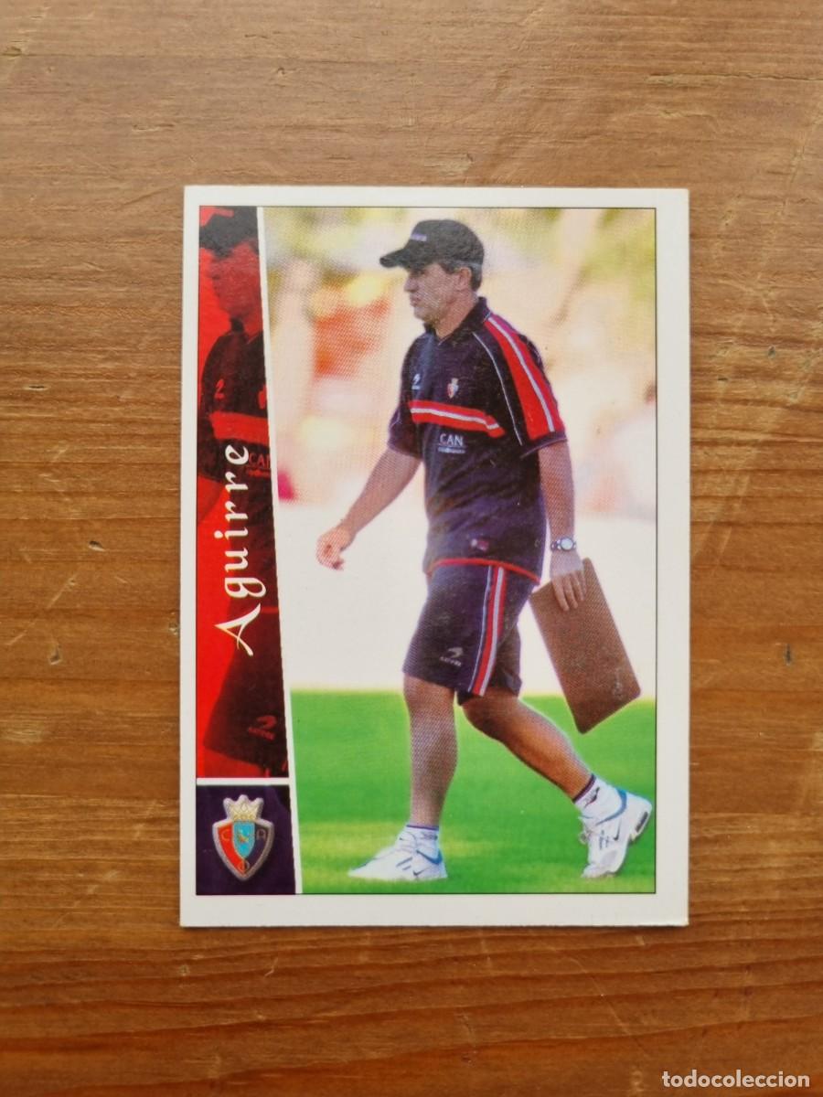 Cromos de f&uacute;tbol: 435 AGUIRRE (CA Osasuna). Las Fichas de la Liga 2002 2003 02 03 (Mundicromo)