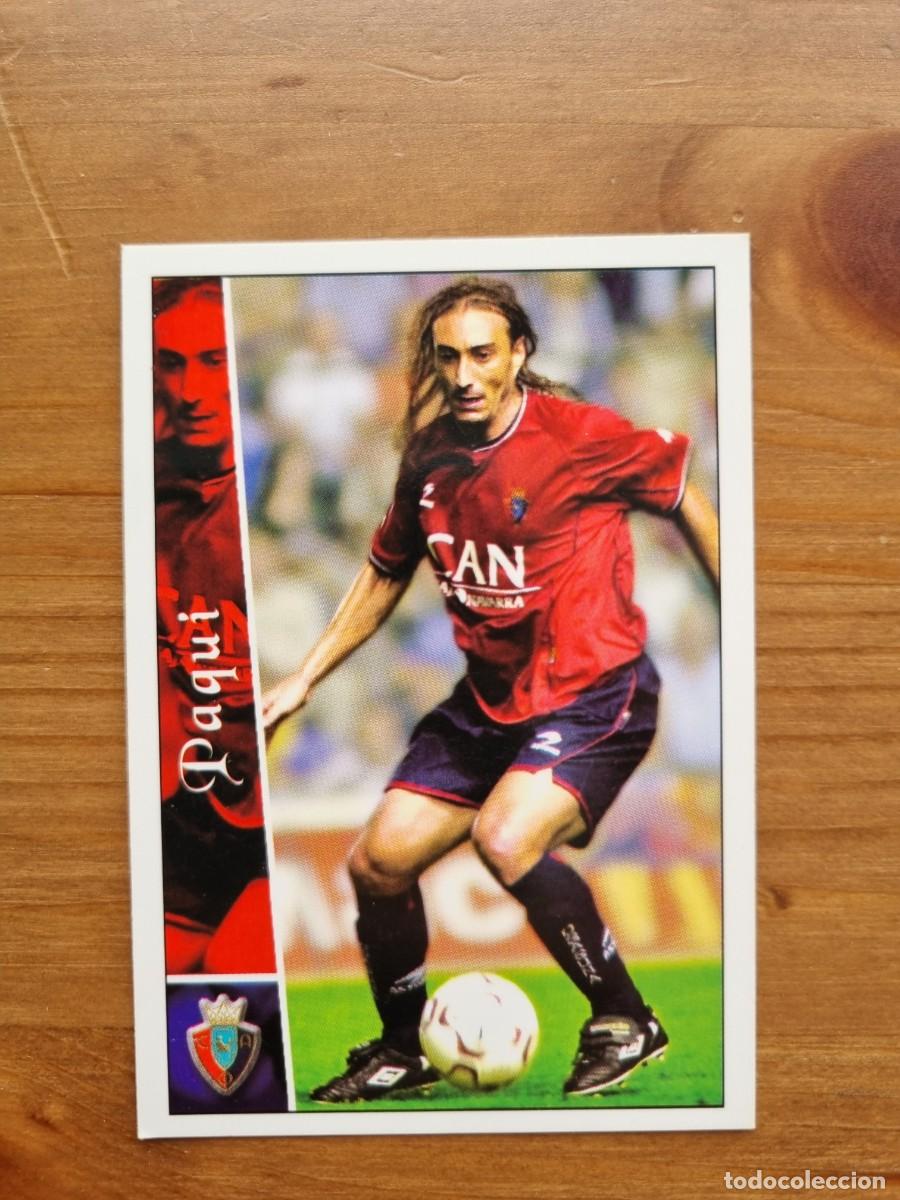 Cromos de f&uacute;tbol: 449 PAQUI (CA Osasuna). Las Fichas de la Liga 2002 2003 02 03 (Mundicromo)