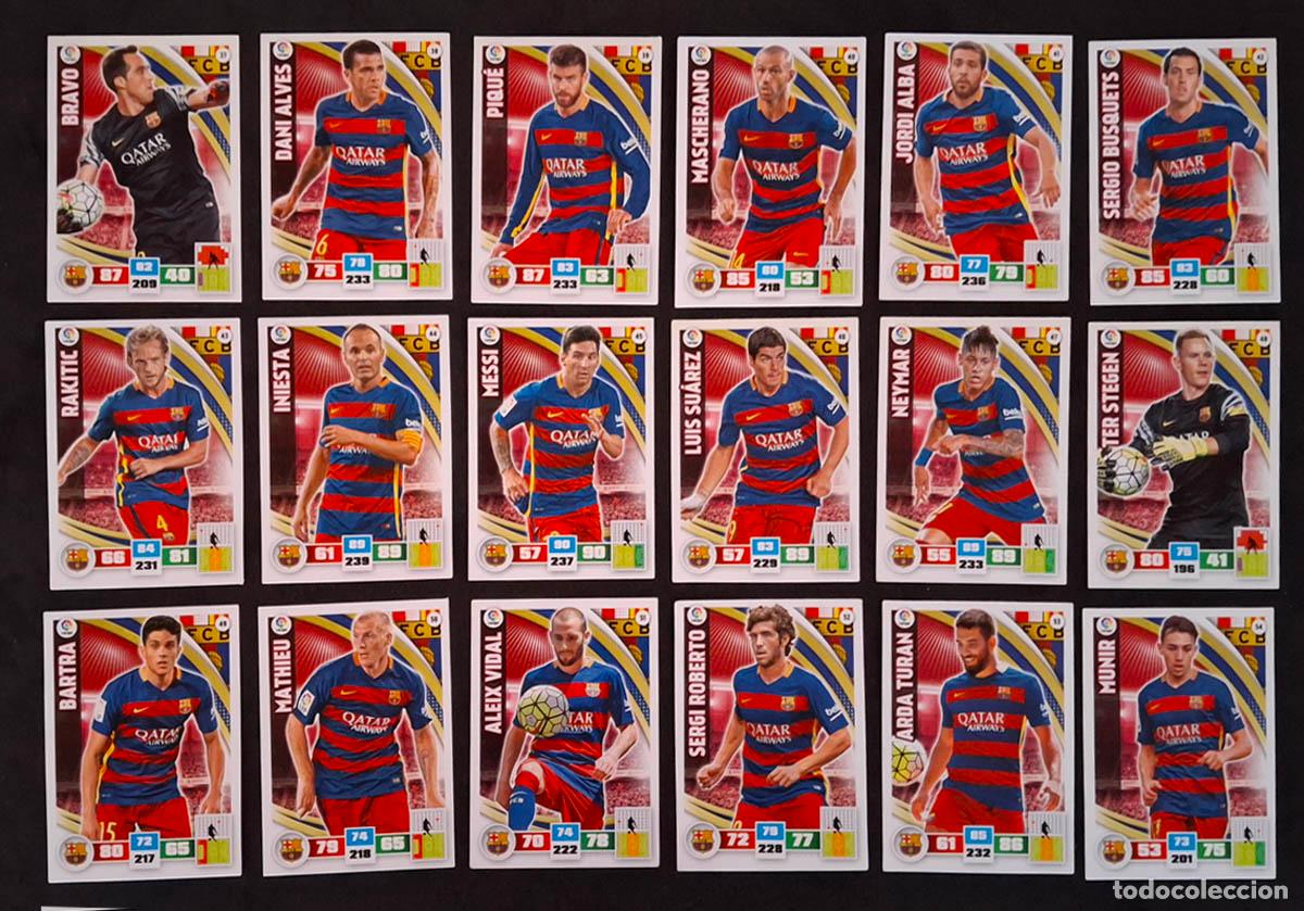 Cromos de f&uacute;tbol: Barcelona Adrenalyn XL 2015-2016 15-16