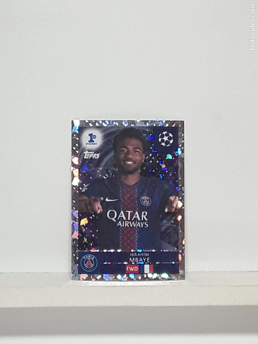 Cromos de f&uacute;tbol: CHAMPIONS STICKER 2025 2026 25 26 ALBUM TOPPS LEAGUE N 287 PARIS SAINT-GERMAIN ROOKIE IBRAHIM MBAYE