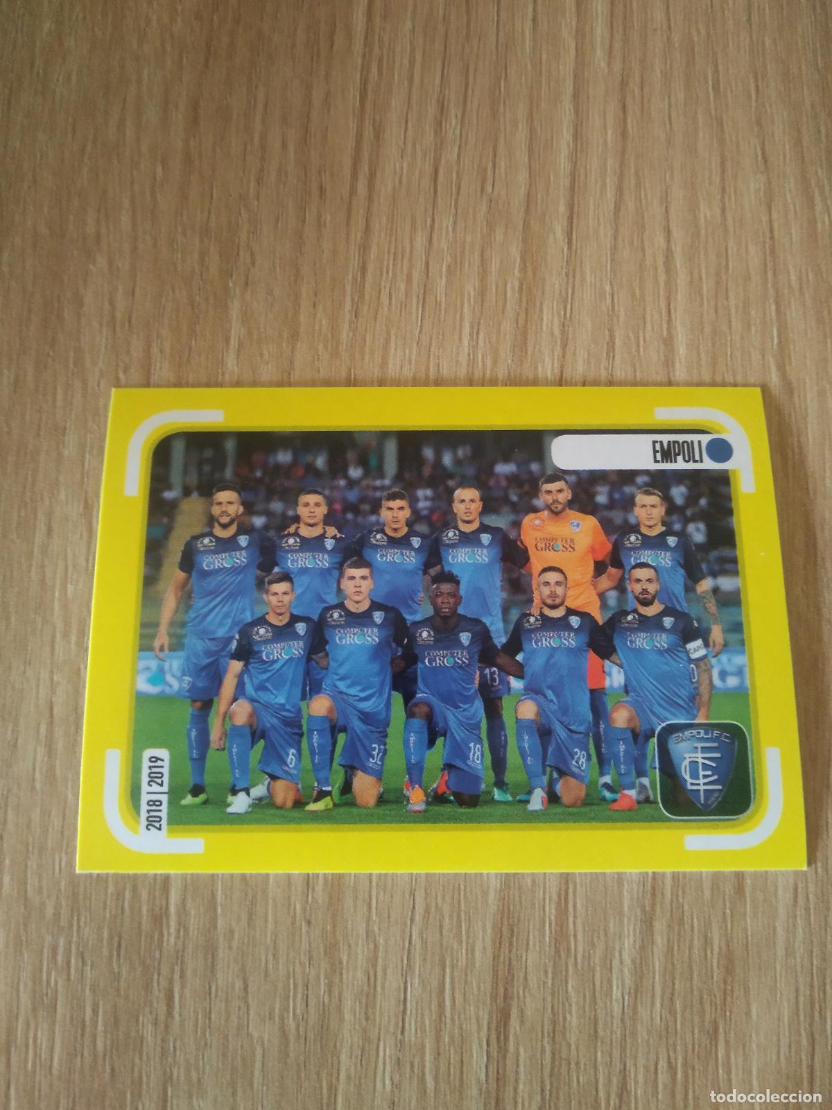 Cromos de f&uacute;tbol: 143 EQUIPO PLANTILLA EMPOLI CROMO FUTBOL PANINI LIGA ITALIA 18-19 CALCIATORI 2018-2019
