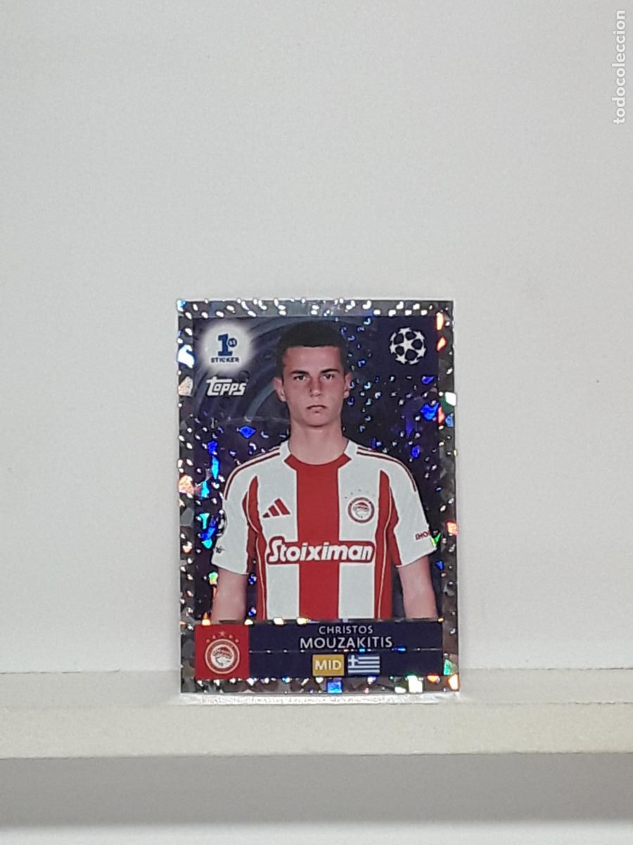 Cromos de f&uacute;tbol: CHAMPIONS STICKER 2025 2026 25 26 ALBUM TOPPS LEAGUE N 288 OLYMPIACOS ROOKIE CHRISTOS MOUZAKITIS