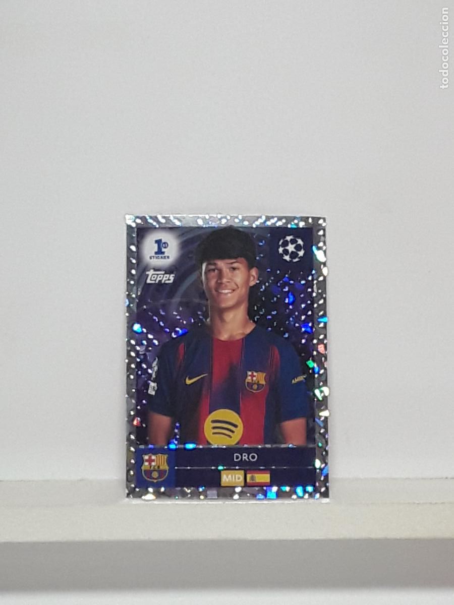 Cromos de f&uacute;tbol: CHAMPIONS STICKER 2025 2026 25 26 ALBUM TOPPS LEAGUE N 290 BARCELONA ROOKIE DRO