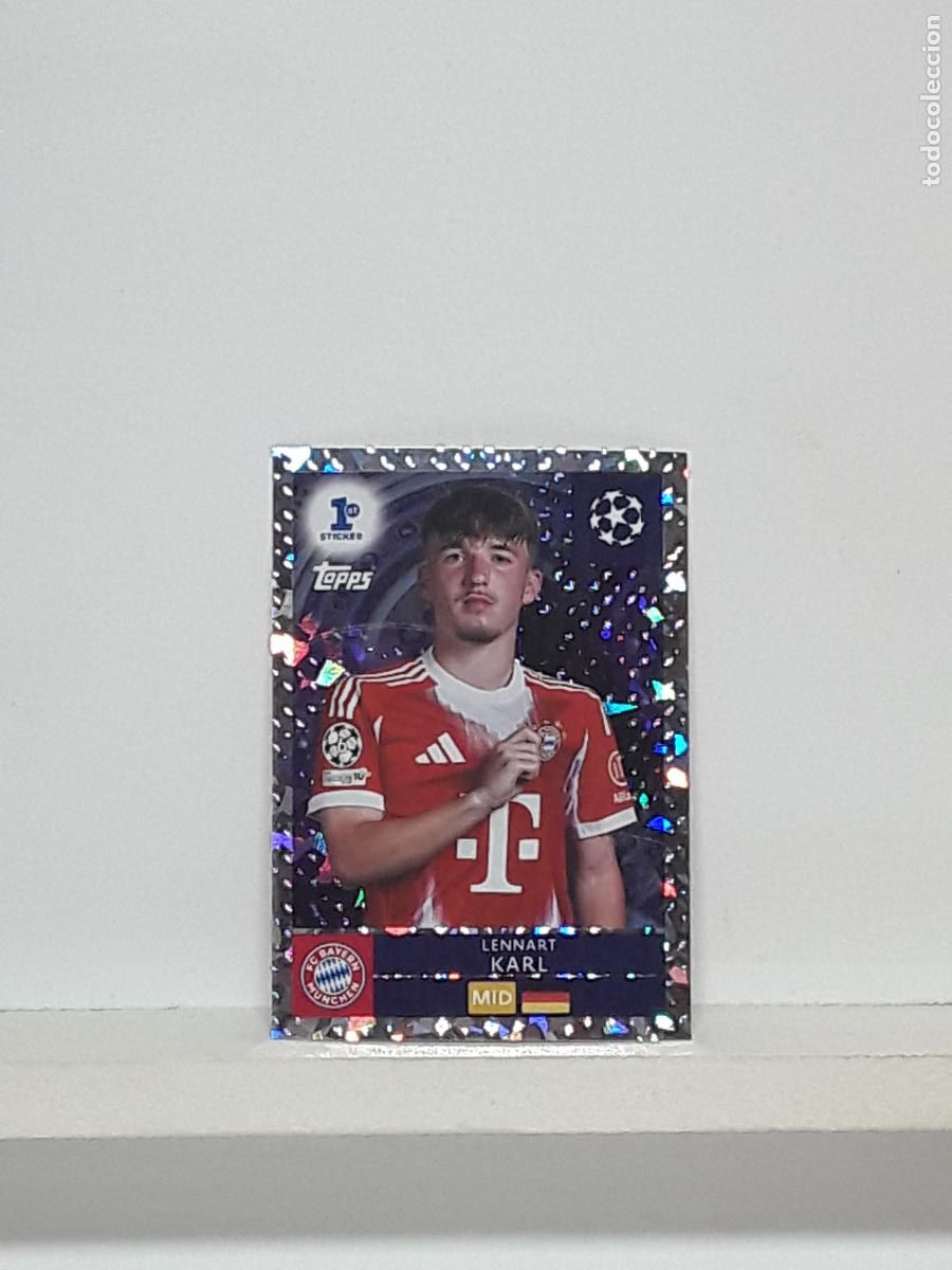Cromos de f&uacute;tbol: CHAMPIONS STICKER 2025 2026 25 26 ALBUM TOPPS LEAGUE N 291 BAYERN MUNCHEN ROOKIE LENNART KARL