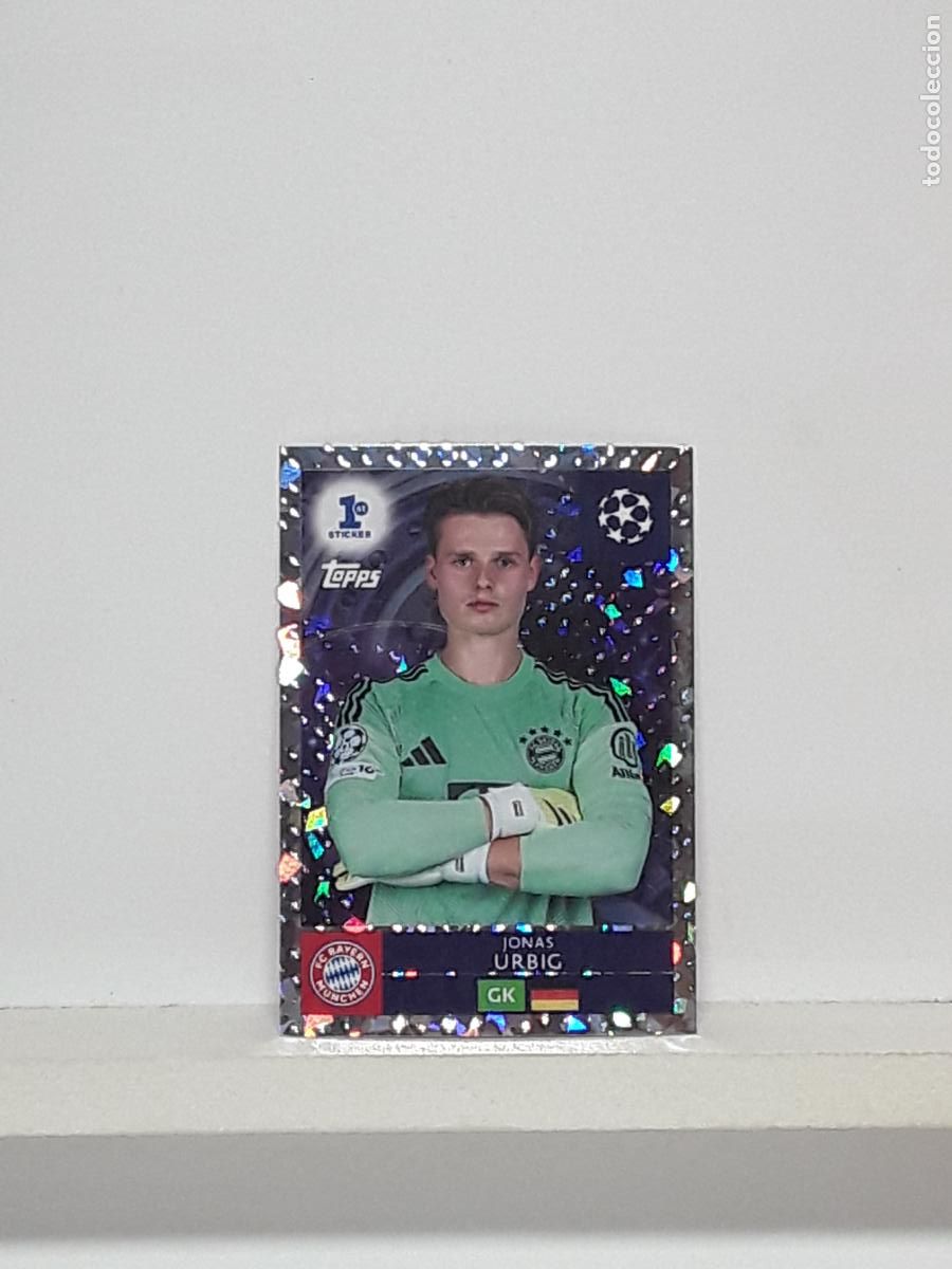 Cromos de f&uacute;tbol: CHAMPIONS STICKER 2025 2026 25 26 ALBUM TOPPS LEAGUE N 292 BAYERN MUNCHEN ROOKIE JONAS URBIG