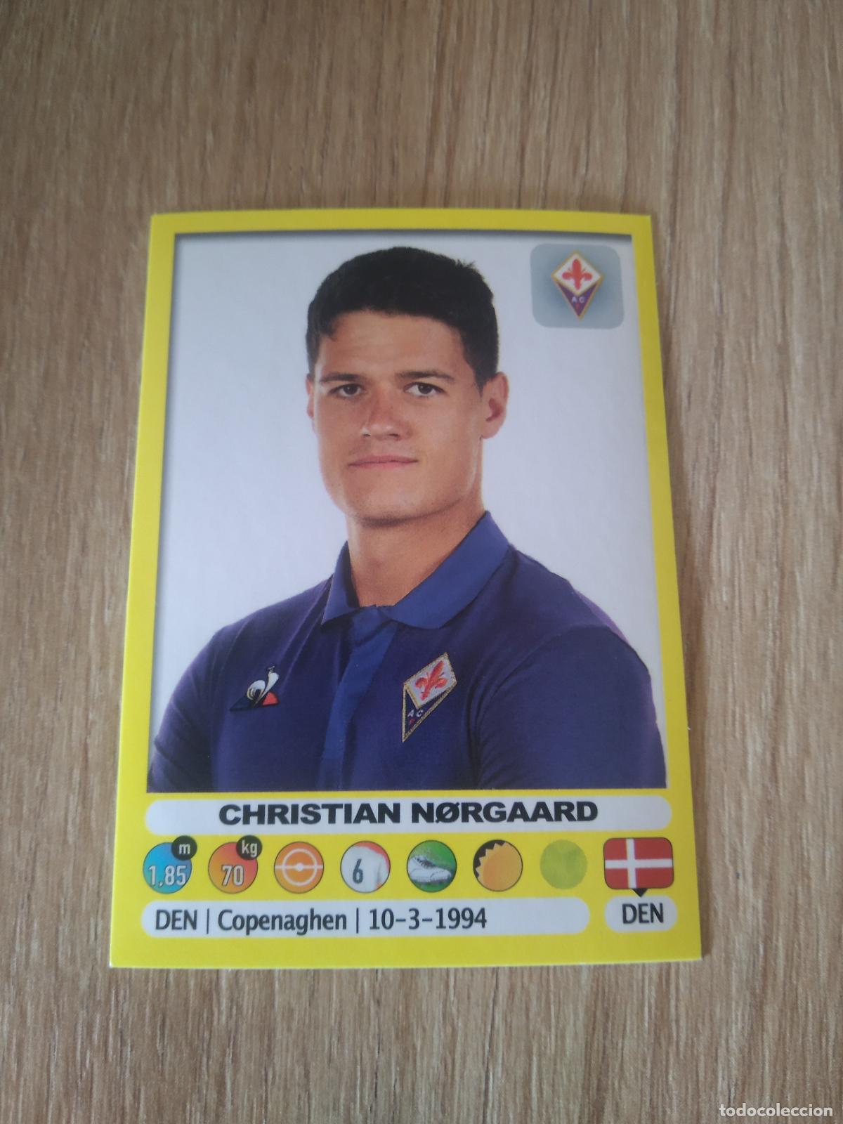 Cromos de f&uacute;tbol: 156 CHRISTIAN NORGAARD FIORENTINA CROMO FUTBOL PANINI LIGA ITALIA 18-19 CALCIATORI 2018-2019