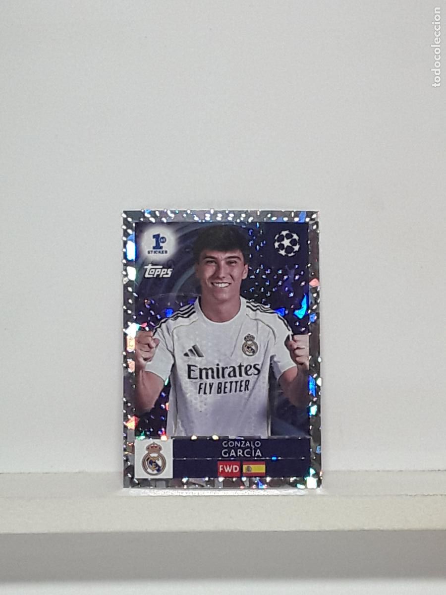 Fu&szlig;ball-Sticker: CHAMPIONS STICKER 2025 2026 25 26 ALBUM TOPPS LEAGUE N 296 REAL MADRID ROOKIE GONZALO GARCIA
