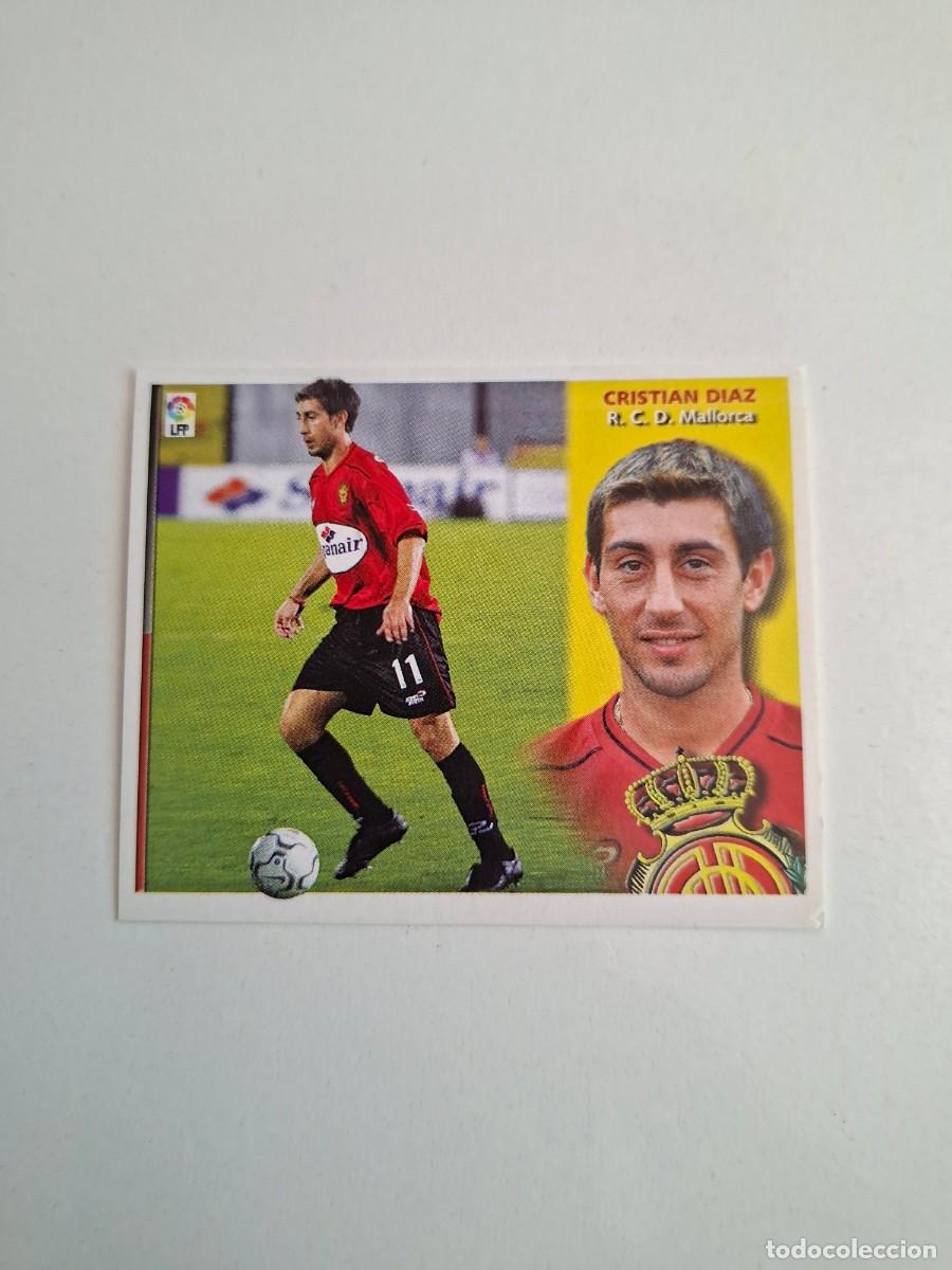 Fu&szlig;ball-Sticker: ESTE - LIGA 02/03 - 2002 2003 - R.C.D. MALLORCA - CRISTIAN DIAZ (BAJA) - VENTANILLA SUPERIOR