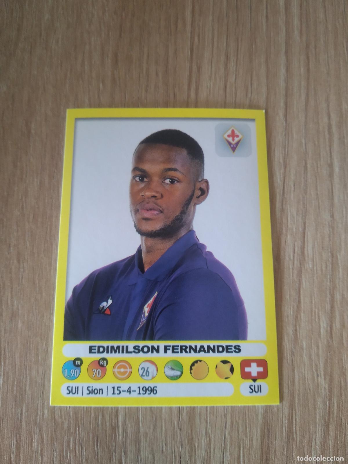 Fu&szlig;ball-Sticker: 161 EDIMILSON FERNANDES FIORENTINA CROMO FUTBOL PANINI LIGA ITALIA 18-19 CALCIATORI 2018-2019