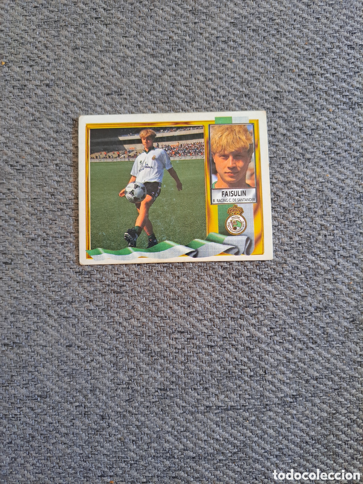 Cromos de f&uacute;tbol: Faisulin (Fichaje N&deg;16) Racing Santander. Liga Este 95-96