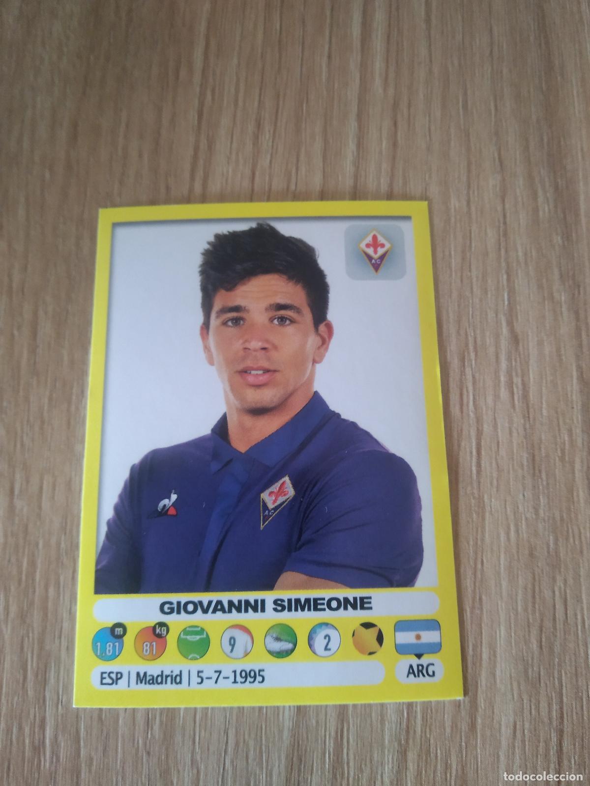 Cromos de f&uacute;tbol: 168 GIOVANNI SIMEONE FIORENTINA CROMO FUTBOL PANINI LIGA ITALIA 18-19 CALCIATORI 2018-2019
