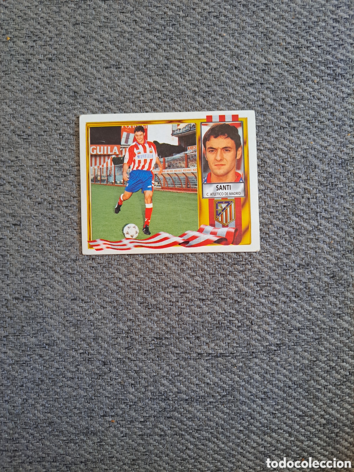 Cromos de f&uacute;tbol: Santi (Fichaje N &deg;4) Atl&eacute;tico de Madrid. Liga Este 95-96
