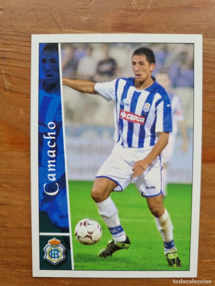 Cromos de f&uacute;tbol: 524 CAMACHO (Recreativo de Huelva). Las Fichas de la Liga 2002 2003 02 03 (Mundicromo)