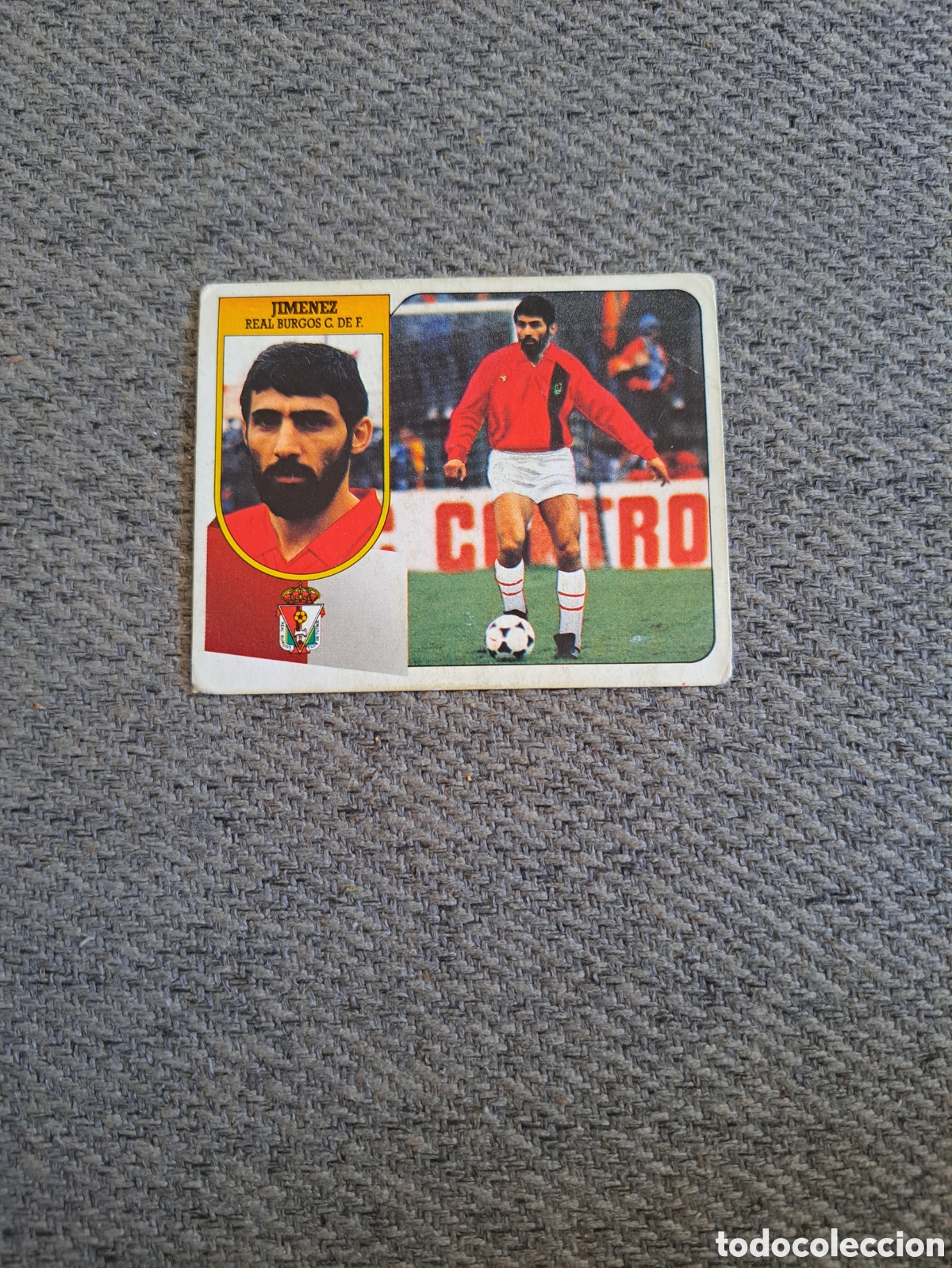 Cromos de f&uacute;tbol: Jimenez (Fichaje N&deg;19) Burgos. Liga Este 91-92