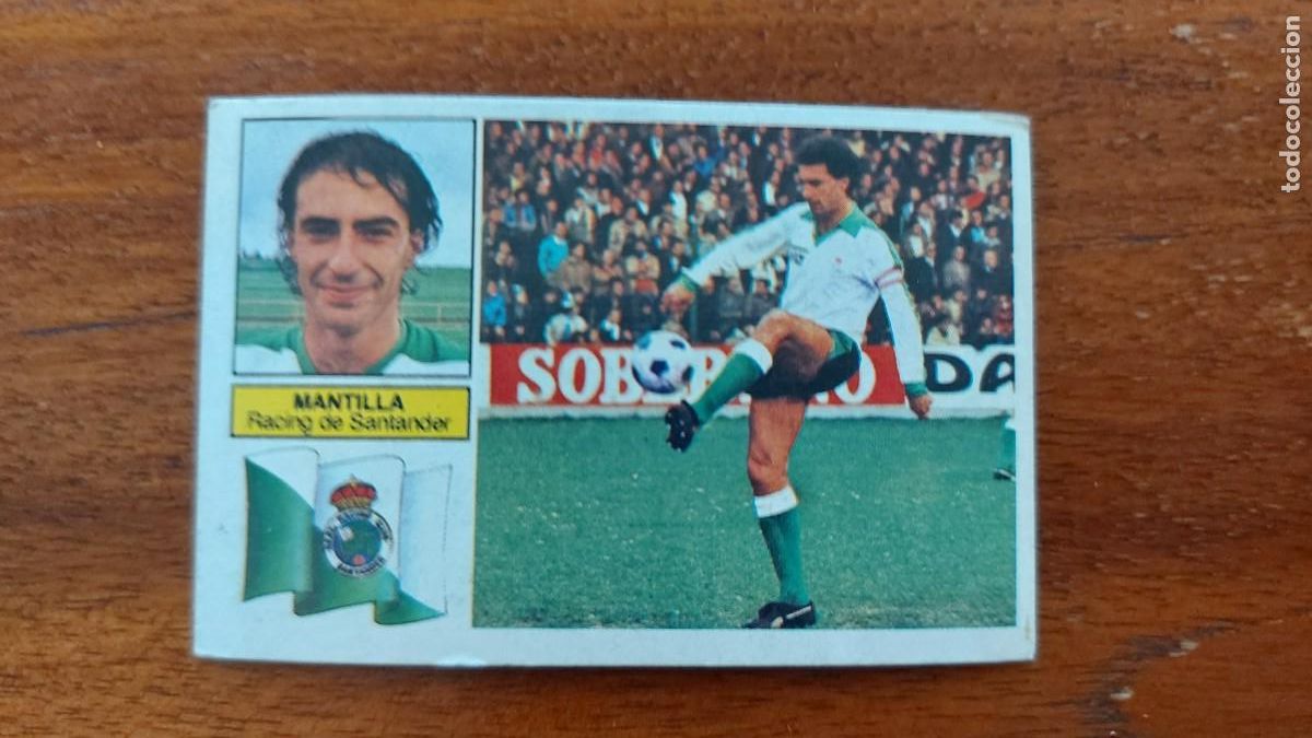 Cromos de f&uacute;tbol: MANTILLA ( RACING DE SANTANDER ) ESTE 82/83 1982/83 nuevo sin pegar - Camiseta blanca