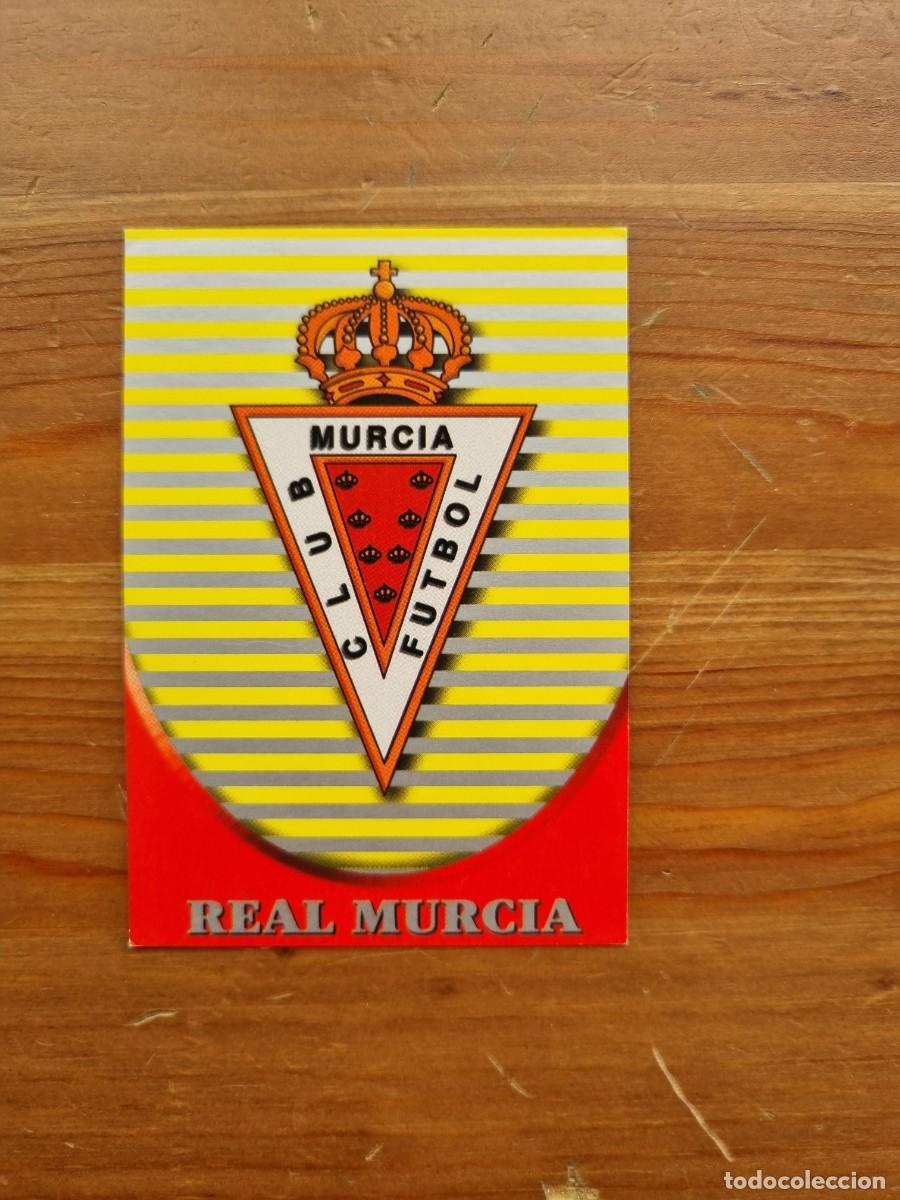 Cromos de f&uacute;tbol: 566 ESCUDO / ESTADIO (Real Murcia). Las Fichas de la Liga 2002 2003 02 03 (Mundicromo)