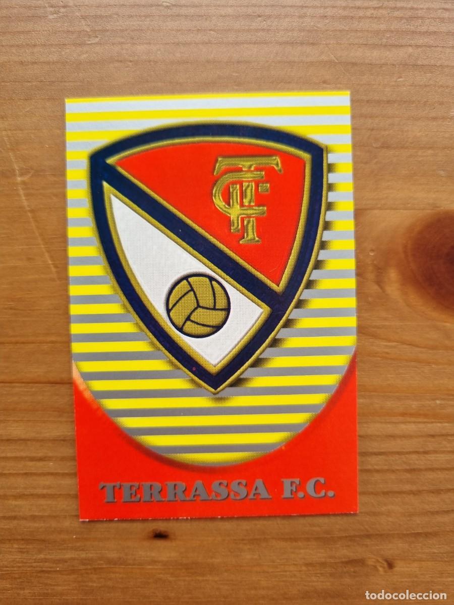 Cromos de f&uacute;tbol: 571 ESCUDO / ESTADIO (Terrassa FC). Las Fichas de la Liga 2002 2003 02 03 (Mundicromo)