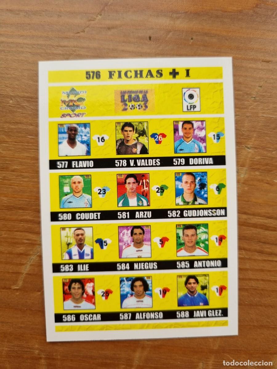 Cromos de f&uacute;tbol: 576 FICHAS + I. Las Fichas de la Liga 2002 2003 02 03 (Mundicromo)