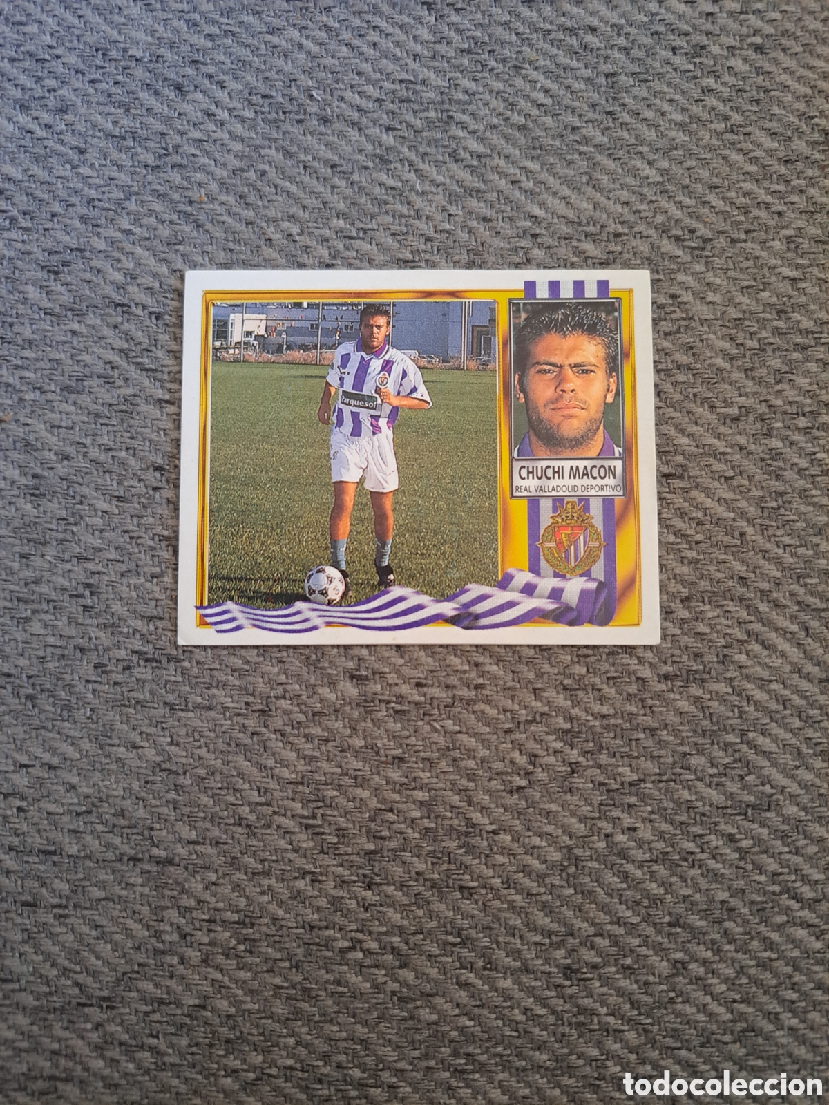 Cromos de f&uacute;tbol: Chuchi Macon (Versi&oacute;n Parquesol) Valladolid. Liga Este 95-96