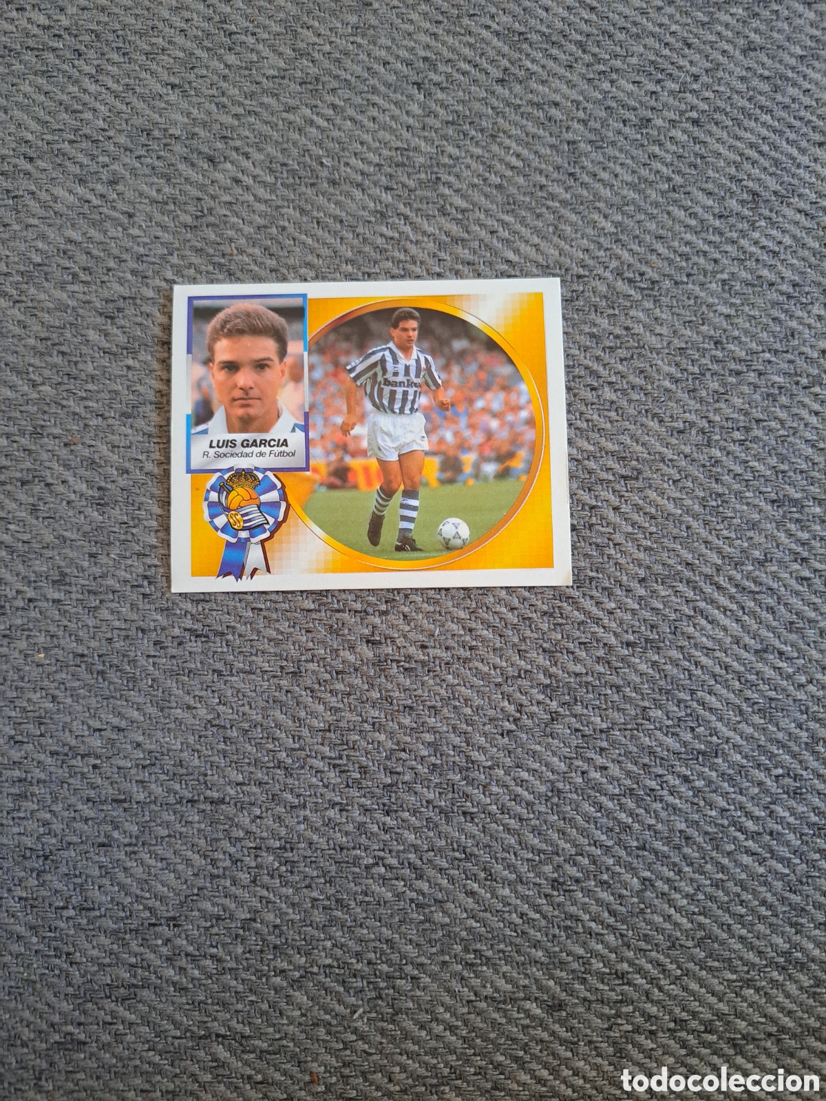 Cartes &agrave; collectionner de Football: Luis Garcia (Fichaje N&deg;25) Real Sociedad. Liga Este 94-95