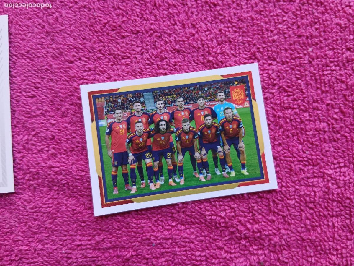 Fu&szlig;ball-Sticker: espa&ntilde;a 2026 4 equipo selecci&oacute;n espa&ntilde;ola panini carrefour family mundial de futbol